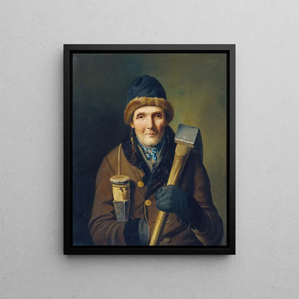 Le bûcheron - Eduard Ritter — inramlat konstverk på väggen