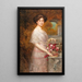Portrait av Annie Sussanka - Eduard Veith — inramlat konstverk på väggen