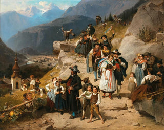 Eduard Young - A Festive Wedding Procession.webp