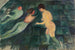 kvinnor som badar - Edvard Munch — vy av konstverket