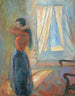 en kvinna som tittar i spegeln - Edvard Munch — vy av konstverket