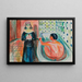 Marat i badet och Charlotte Corday - Edvard Munch — inramlat konstverk på väggen