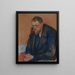 Portrait de Helge Bäckström - Edvard Munch — inramlat konstverk på väggen