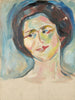 Portrait av modellen - Edvard Munch — vy av konstverket