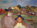 Väg till Aasgaardstrand - Edvard Munch — vy av konstverket