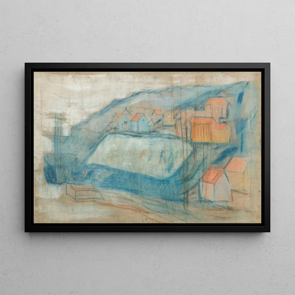 Edvard Munch - Village by the Sea.webp
