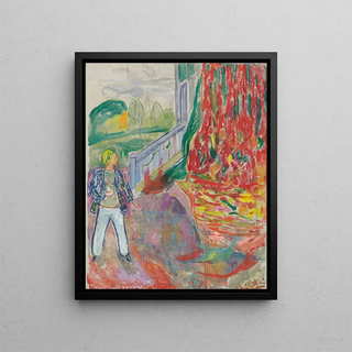Edvard Munch - Woman By The Veranda Step.webp