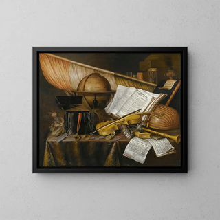 Edwaert Collier - A Vanitas Still Life With Books And Leaflets.webp