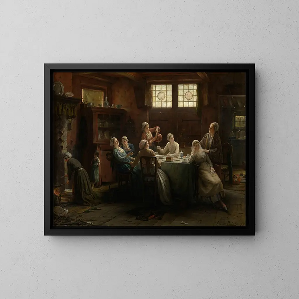 Lite av retsticka - Edward Antoon Portielje — inramlat konstverk på väggen