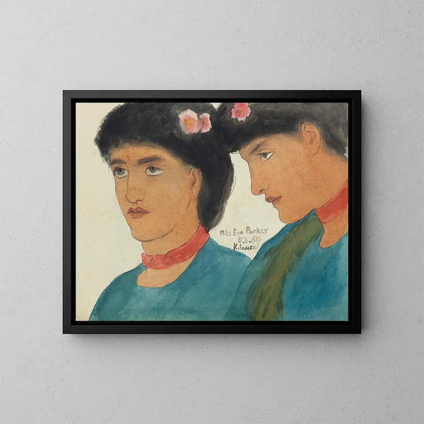 Mademoiselle Eva Parker Kilauea, Hawaiiöarna - Edward Clifford — inramlat konstverk på väggen