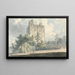 Château de Hedingham Essex - Edward Dayes — inramlat konstverk på väggen