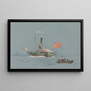 Edward Duncan - The First Thames Steamboat Pearl.webp
