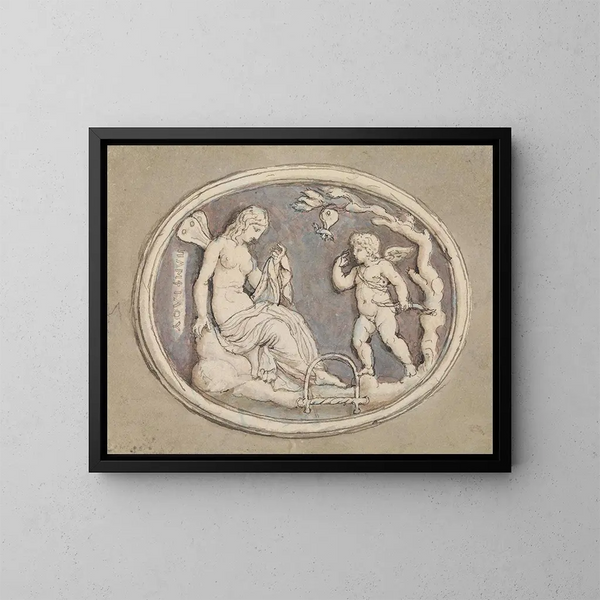 Pamphilie - Edward Francis Burney — inramlat konstverk på väggen