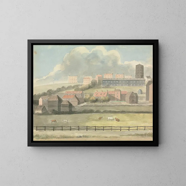 Vue à Margate - Edward Francis Burney — inramlat konstverk på väggen