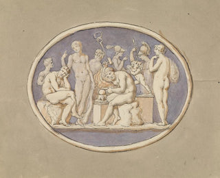 Vulcain et les dieux et déesses - Edward Francis Burney — vy av konstverket