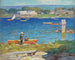 En fiskedag - Edward Henry Potthast — vy av konstverket