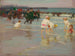 strandscen eller Söndag på stranden - Edward Henry Potthast — vy av konstverket