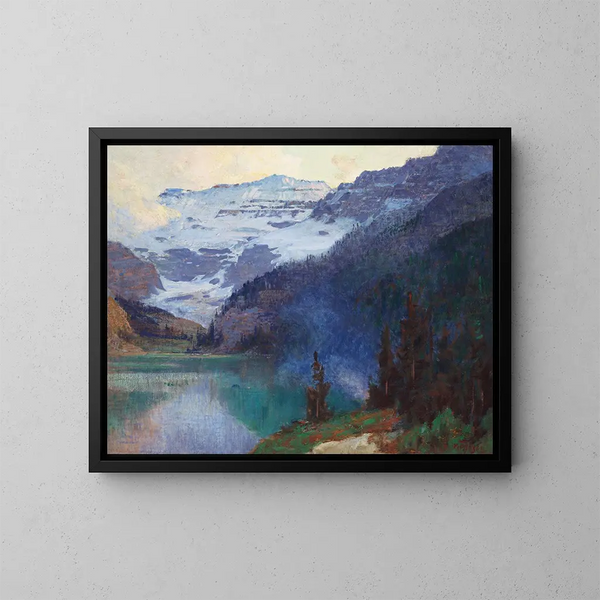 Lac Louise - Edward Henry Potthast — inramlat konstverk på väggen