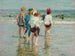 Sommardag vid Brighton Beach - Edward Henry Potthast — vy av konstverket