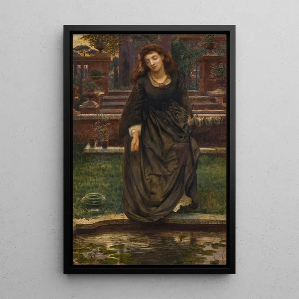 Var försiktig, lita inte på henne, hon lurar dig - Edward John Poynter — inramlat konstverk på väggen