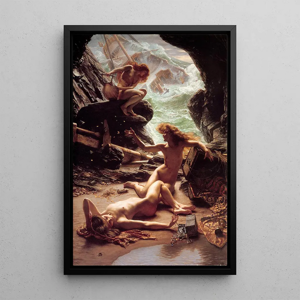 Reproduktion av målningen Grotte des nymphes de la tempête - Edward John Poynter