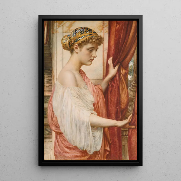 Psyché - Edward John Poynter — inramlat konstverk på väggen