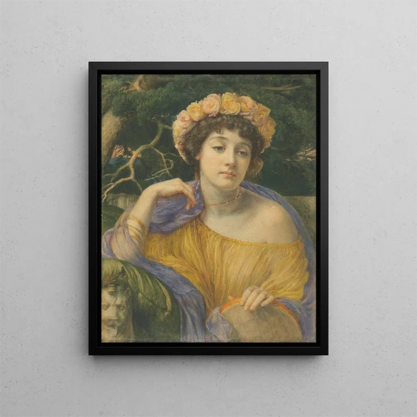 La danseuse - Edward John Poynter — inramlat konstverk på väggen