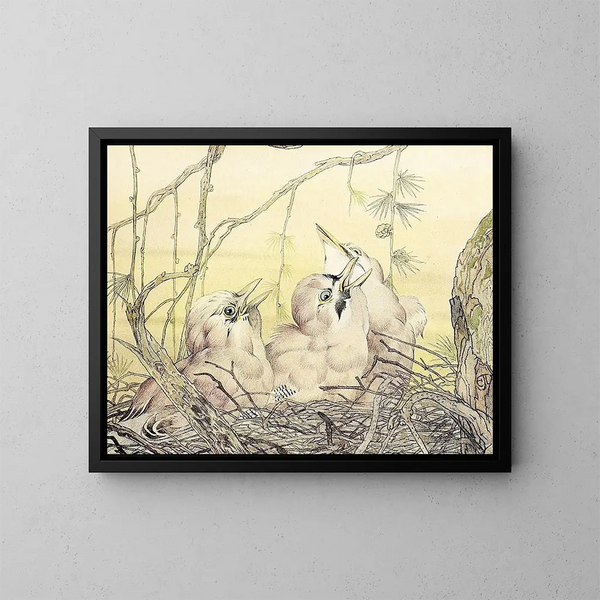 Le Geai - Edward Julius Detmold — inramlat konstverk på väggen