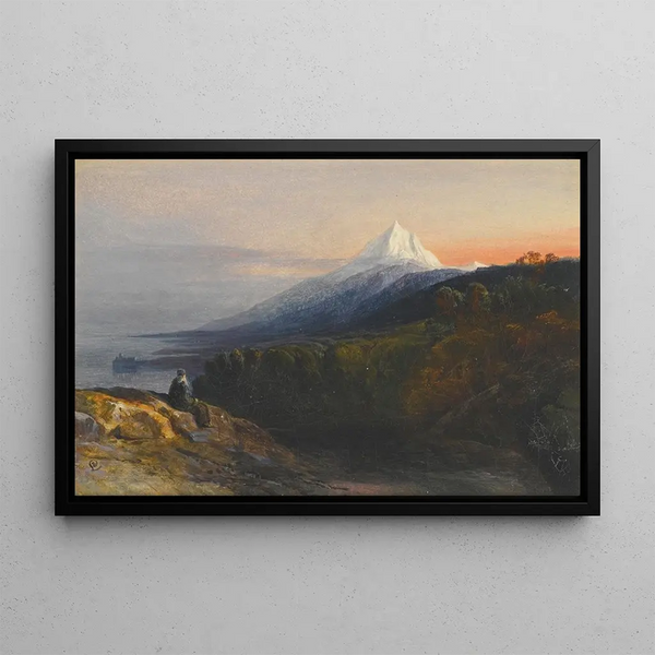 Edward Lear - A View Of Mount Athos And The Pantokrator Monastery Greece.webp