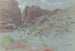 Petra, 14 april 1858 - Edward Lear — vy av konstverket