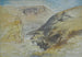 La gorge à Suk Wady Barada, Libanon (konflikt av cas) - Edward Lear — vy av konstverket