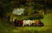 Rentrer les vaches - Edward Mitchell Bannister — vy av konstverket