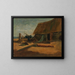 Cabanes de pêche - Edward Mitchell Bannister — inramlat konstverk på väggen