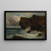 Falaises océaniques - Edward Mitchell Bannister — inramlat konstverk på väggen