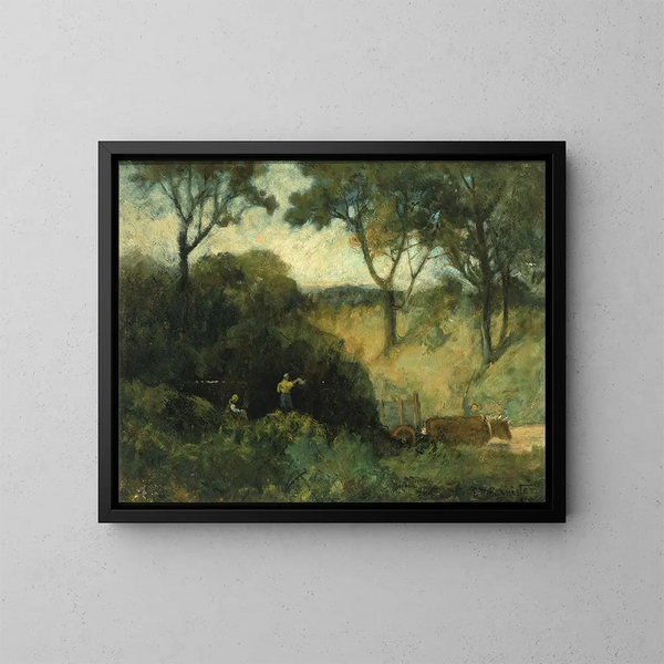La Salute - Edward Mitchell Bannister — inramlat konstverk på väggen