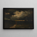 La Tempête - Edward Mitchell Bannister — inramlat konstverk på väggen