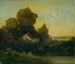 Maison sans titre dans les bois près du lac - Edward Mitchell Bannister — vy av konstverket