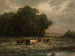 Landskapsmotiv utan titel med betande boskap - Edward Mitchell Bannister — vy av konstverket