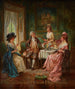 L'heure du thé - Edward Percy Moran — vy av konstverket