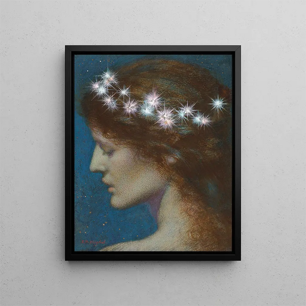Natt - Edward Robert Hughes — inramlat konstverk på väggen