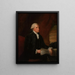 George Washington - Edward Savage — inramlat konstverk på väggen
