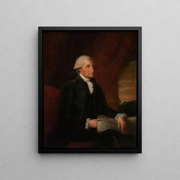 George Washington - Edward Savage — inramlat konstverk på väggen