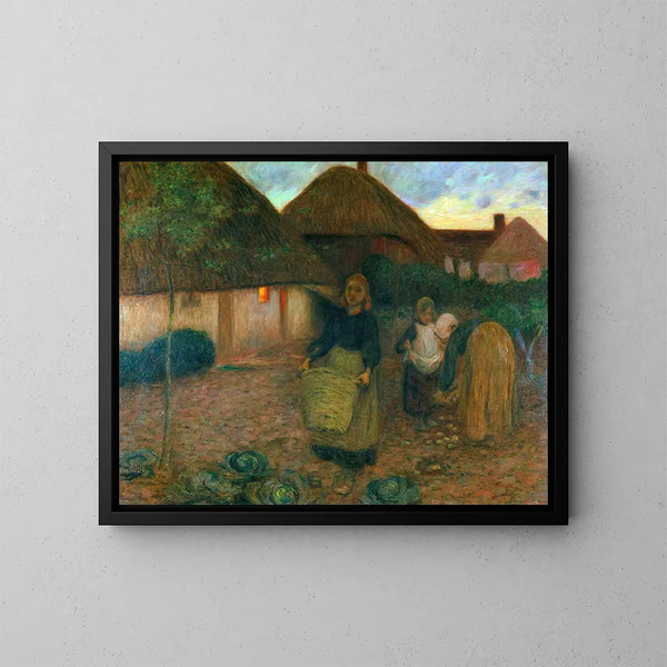 Le champ des veuves - Edward Stott — inramlat konstverk på väggen