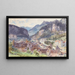 Vue de la Ville de Feldkirch dans le Vorarlberg - Edward Theodore Compton — inramlat konstverk på väggen