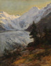 vid Morteratsch-glaciären - Edward Theodore Compton — vy av konstverket