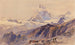Le Cervin depuis la Triftkumme - Edward Theodore Compton — vy av konstverket