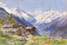 Les Alpes de Barneuza, Valais - Edward Theodore Compton — vy av konstverket