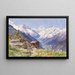 Les Alpes de Barneuza, Valais - Edward Theodore Compton — inramlat konstverk på väggen