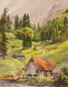 Engelberg Schweiz - Edward Theodore Compton — vy av konstverket