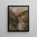 Gorge de montagne avec cascade rugissante - Edward Theodore Compton — inramlat konstverk på väggen